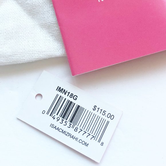 Issac Mizrahi Gold Tone Watch with Green/Tan Band - Picture 4 of 5